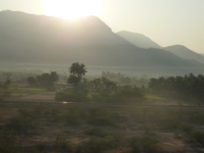 view fromthe train on route to Trichy